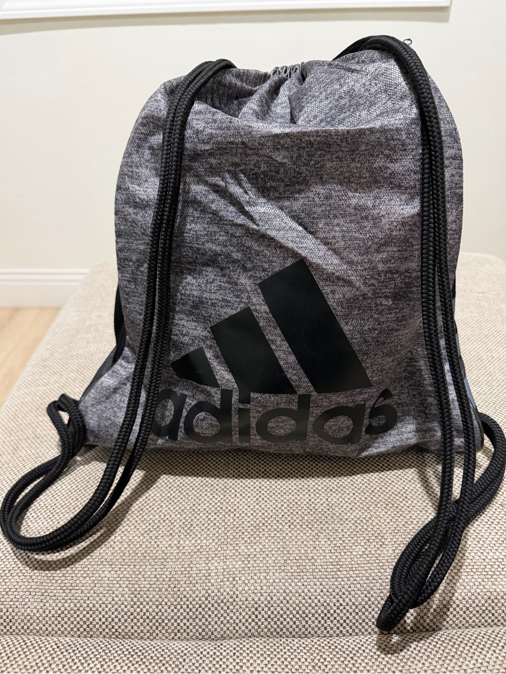 adidas Alliance II Drawstring Sackpack Gym Bag Gray/Black